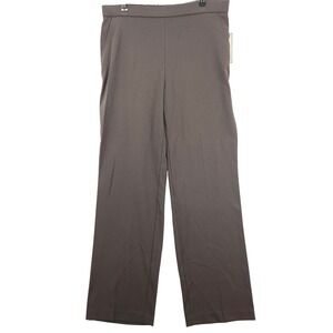 Dana Buchman Women's 12 Straight Leg Pants Espresso Brown Career Office